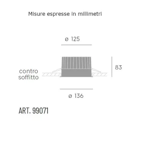 Faretto incasso Sovil SHOWER 98071 02 LED