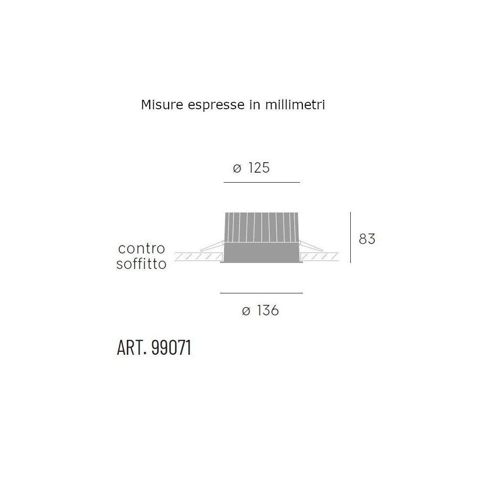 Faretto incasso Sovil SHOWER 98071 02 LED