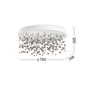 Plafonnier en perles de verre Ideal Lux ARMONY 315812