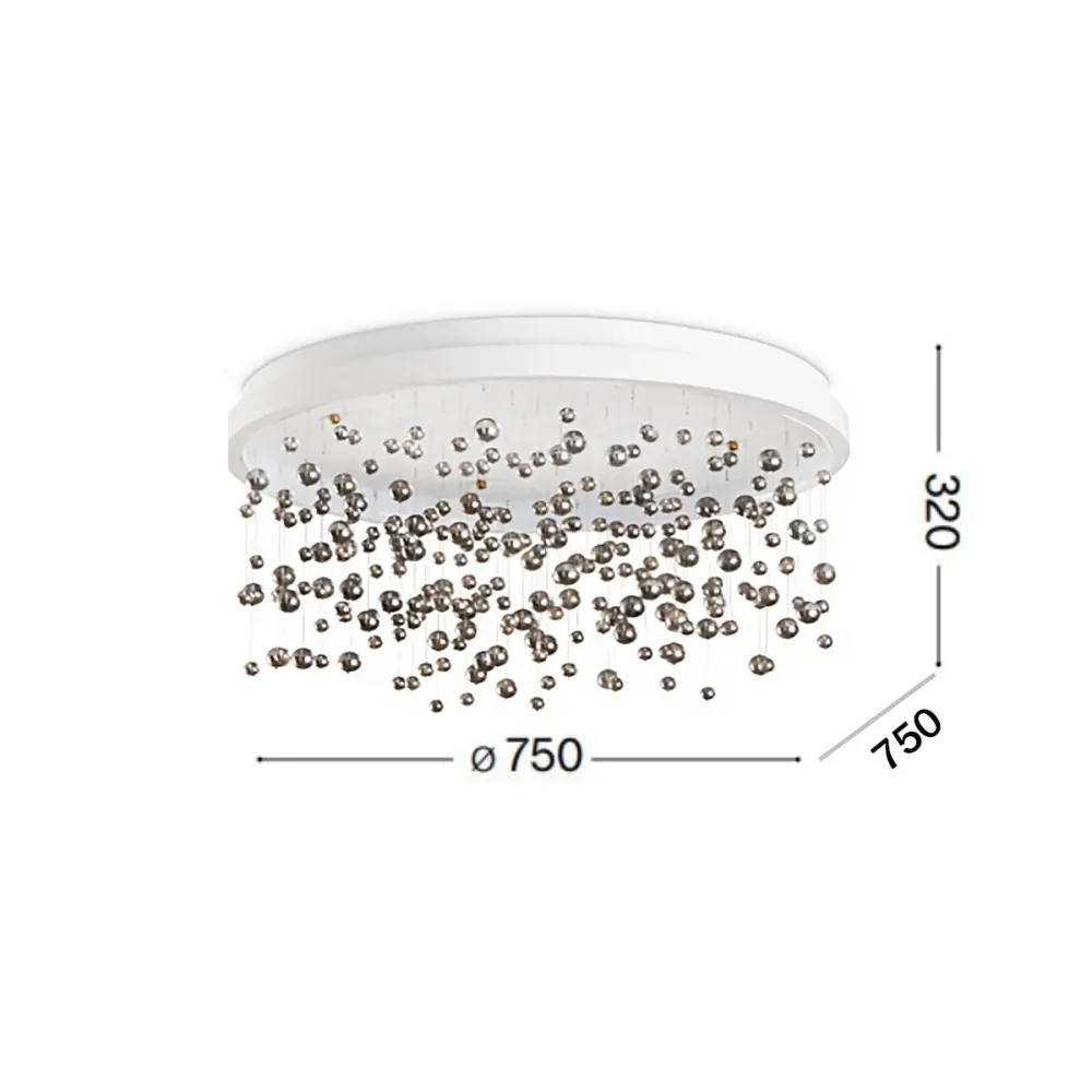 Plafonnier en perles de verre Ideal Lux ARMONY 315812