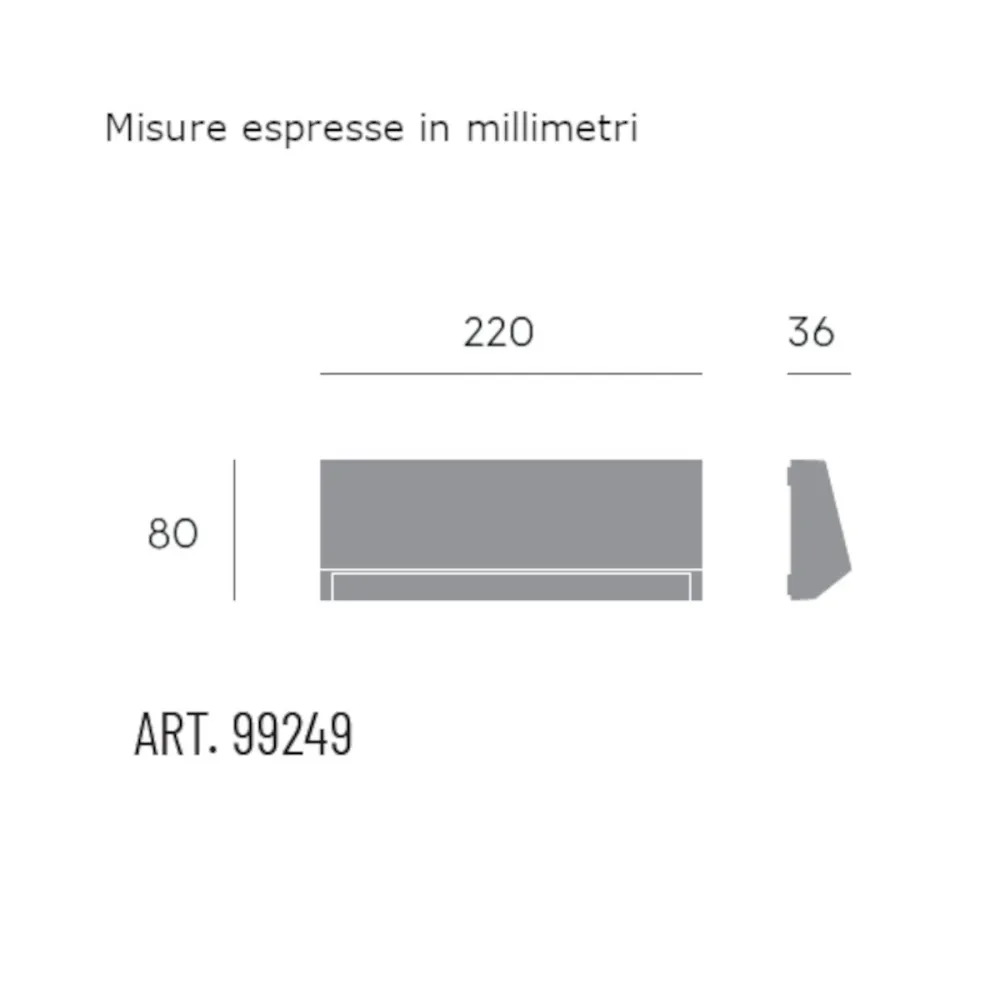 Aplique de pared LED moderno Sovil WAY 99249 02