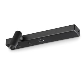 Aplique de pared LED Ideal Lux BONNE NUIT 336787 NEGRO