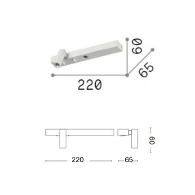 Ideal Lux LED-Wandleuchte BONNE NUIT 336770 NIKEL