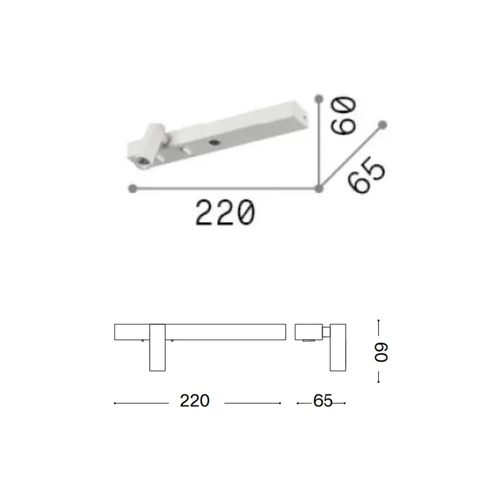Applique led Ideal Lux BONNE NUIT 336800 OTTONE