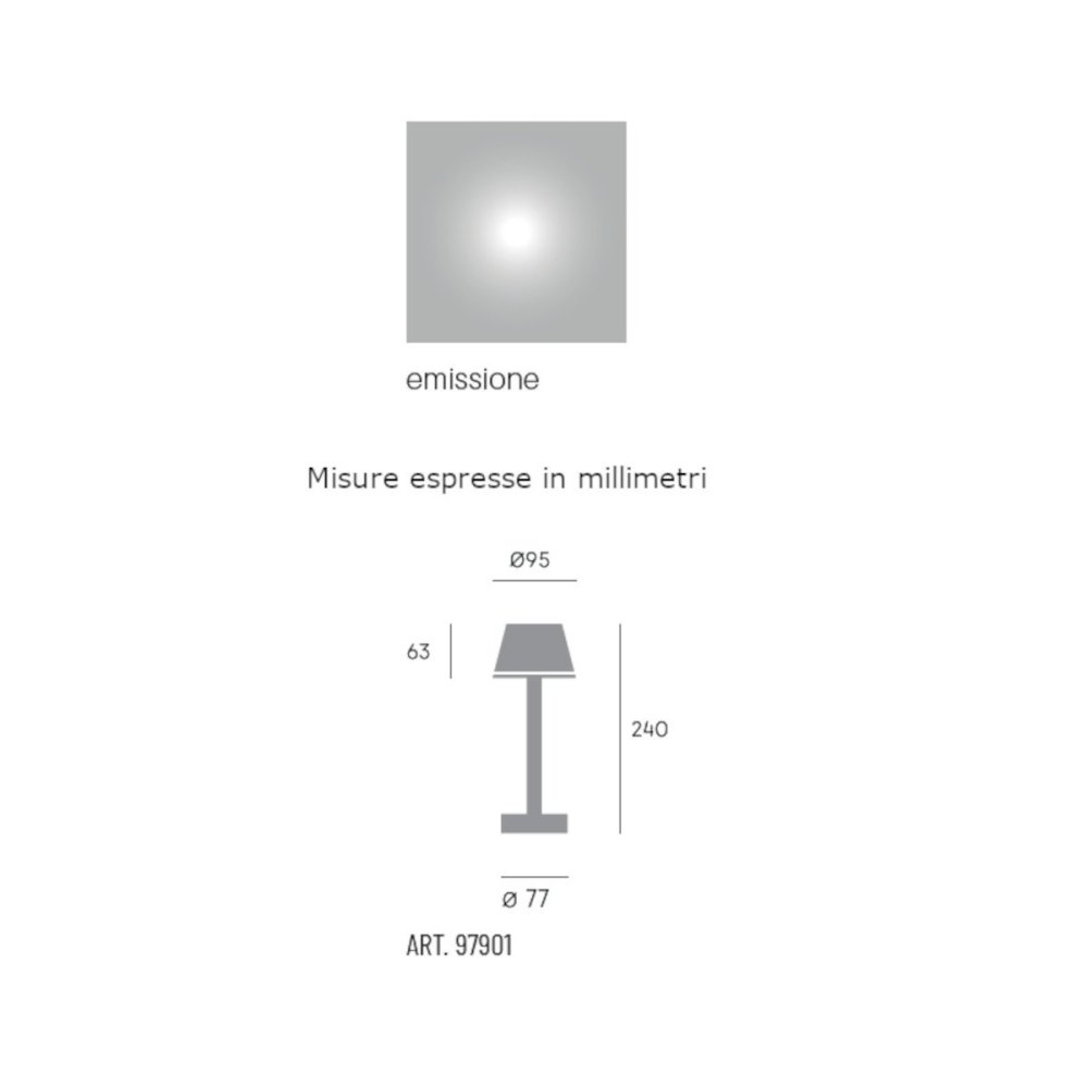 Lampe à batterie Sovil GRILLO 97901 LED
