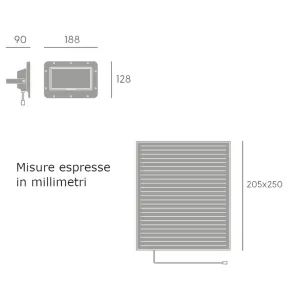 Proiettore solare Sovil SLIM 98774 16 LED IP66