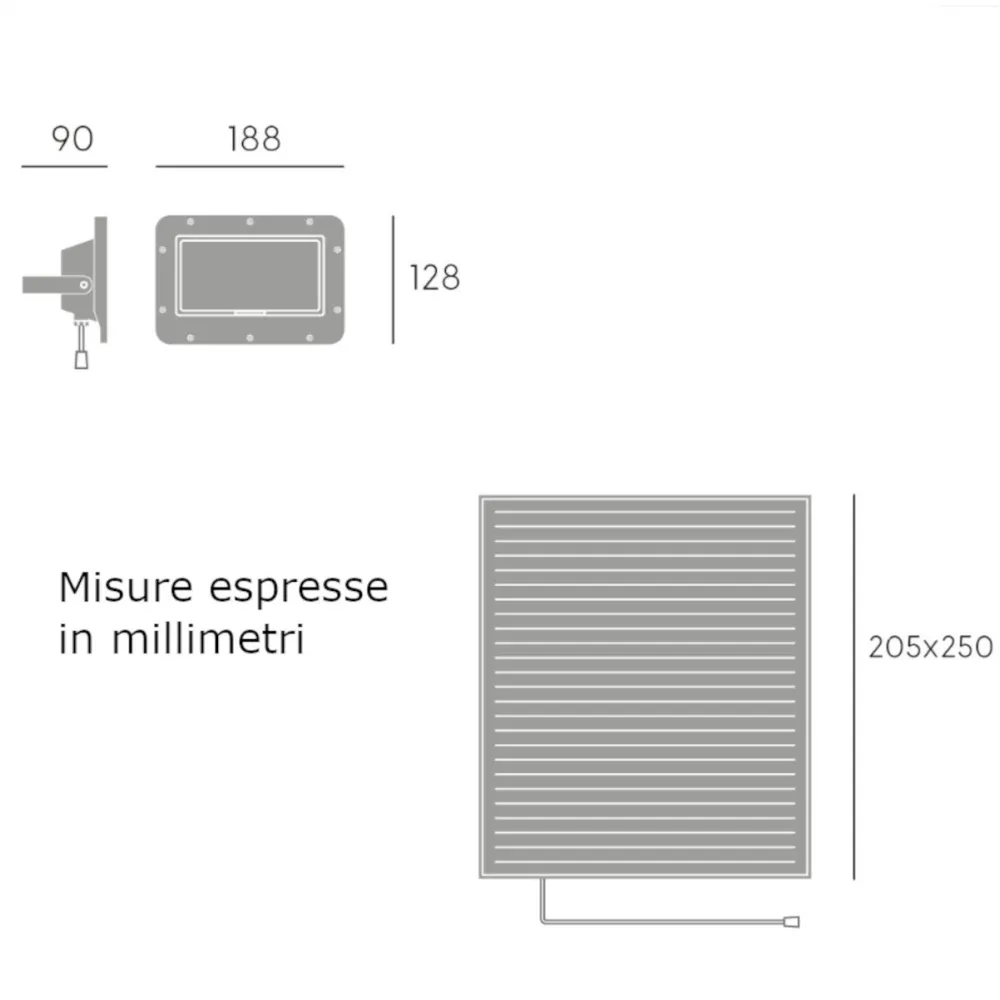 Proiettore solare Sovil SLIM 98774 16 LED IP66