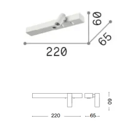 Aplique de pared LED Ideal Lux BONNE NUIT 345482