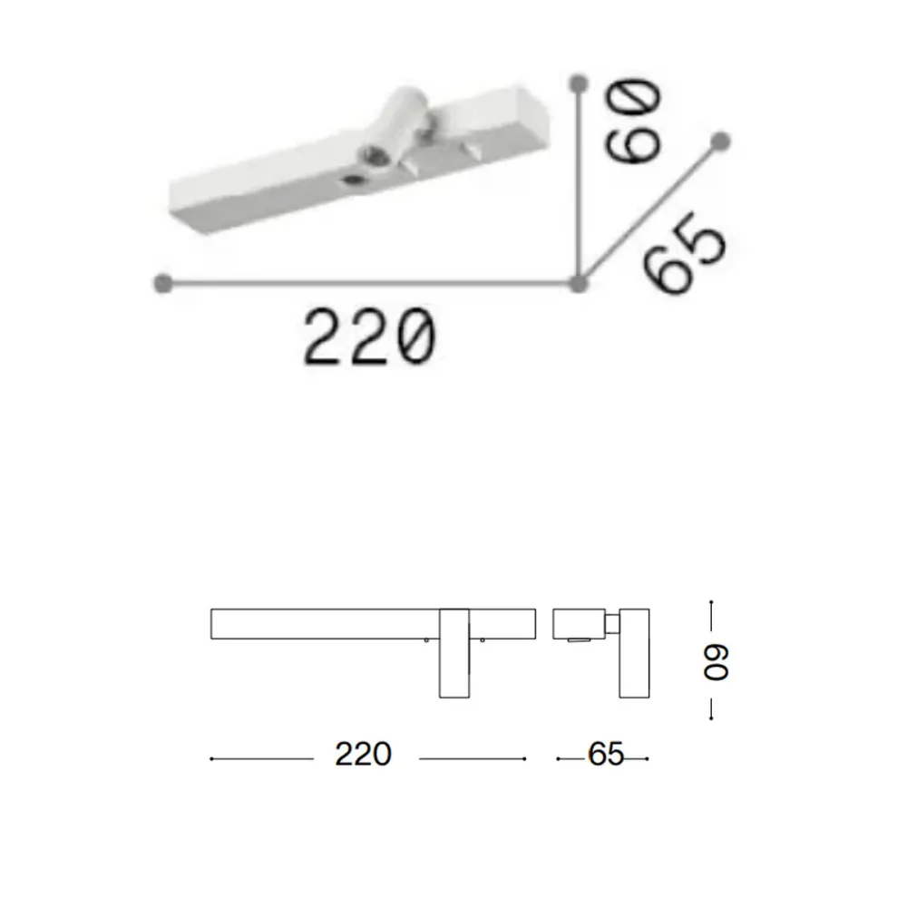 Aplique de pared LED Ideal Lux BONNE NUIT 345505 LATÓN