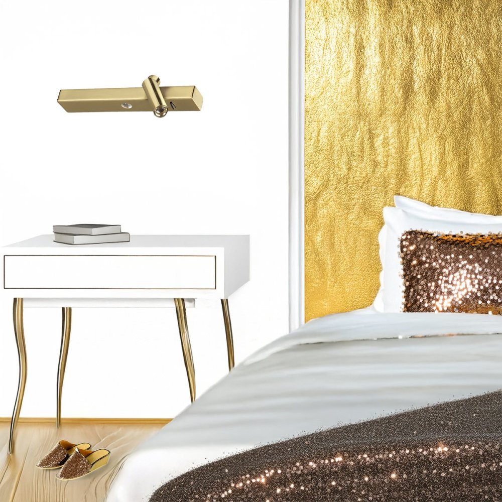 Aplique de pared LED Ideal Lux BONNE NUIT 345505 LATÓN