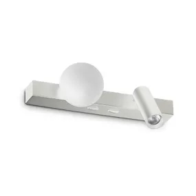 Moderne Wandleuchte Ideal Lux PING PONG 336534 WEISS