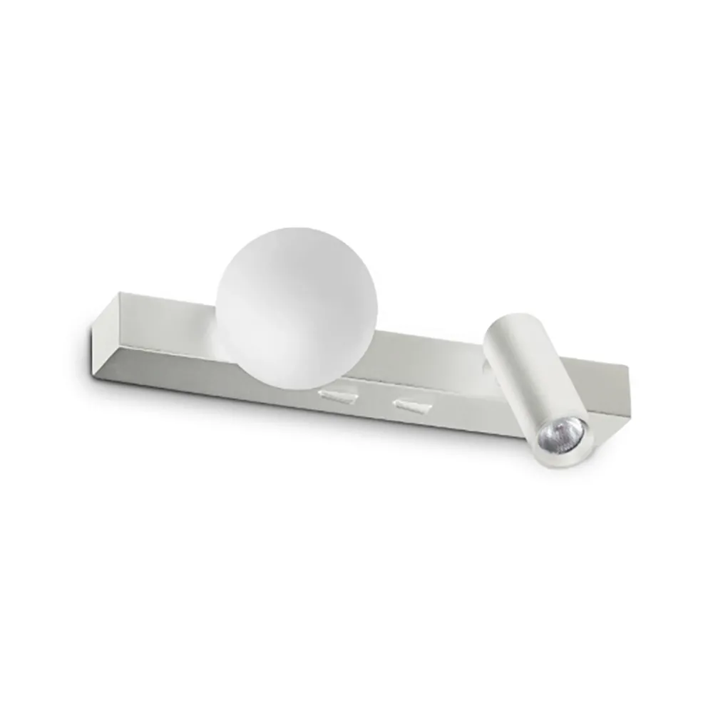 Applique murale moderne Ideal Lux PING PONG 336534 BLANC