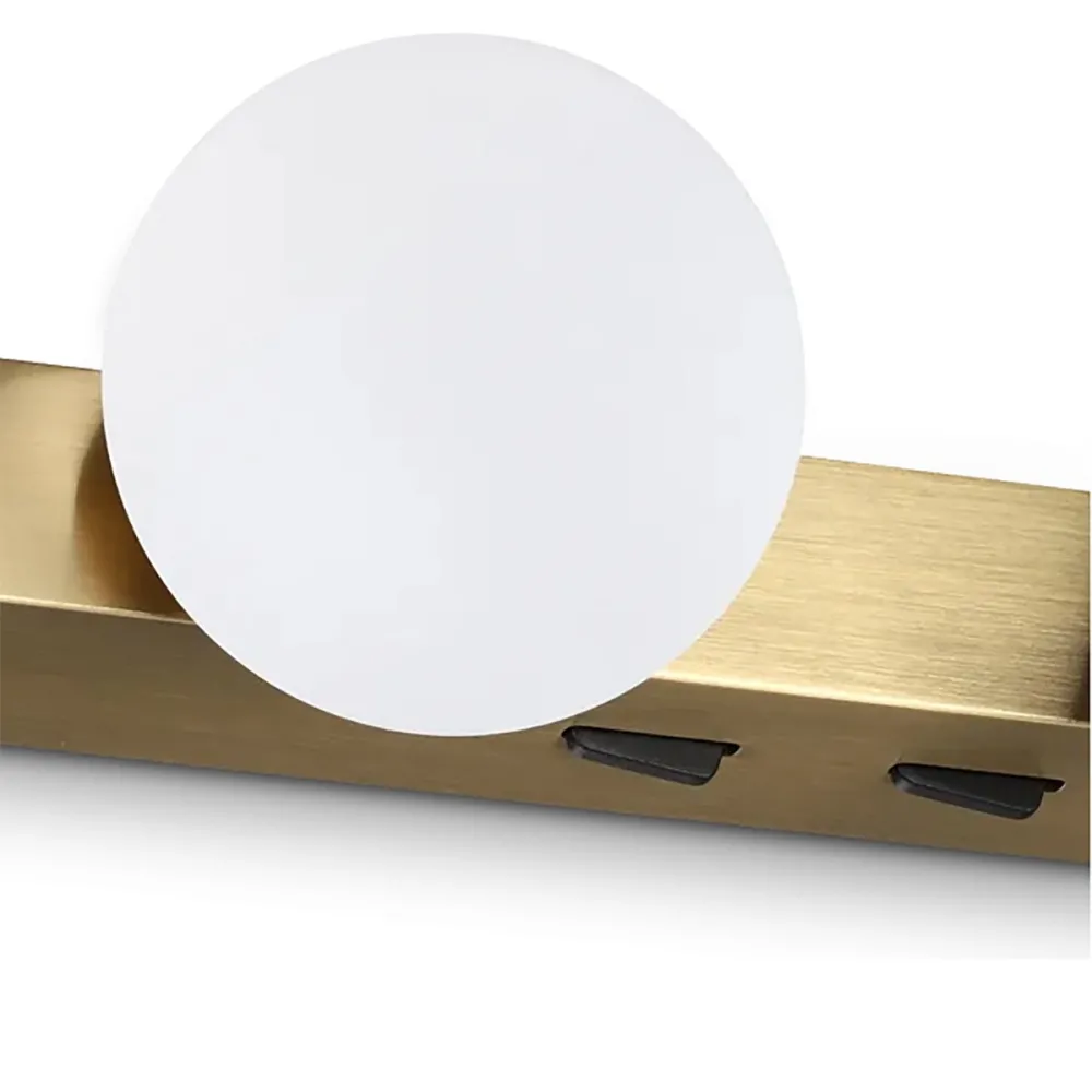 Klassische Wandleuchte Ideal Lux BINOMIO AP 336671 Messing LED