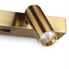 Klassische Wandleuchte Ideal Lux PING PONG 336671 MESSING
