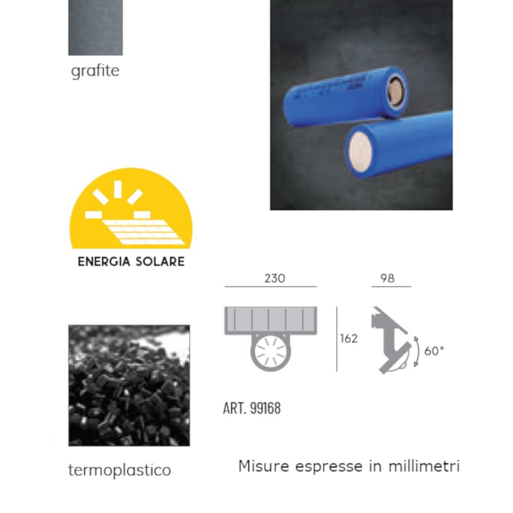 Aplique solar de pared Sovil PIXEL 99168 de 16 LED