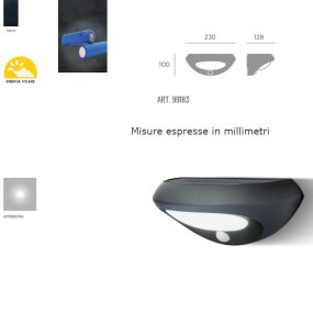 Aplique solar LED de pared Sovil OVVO 99183 02