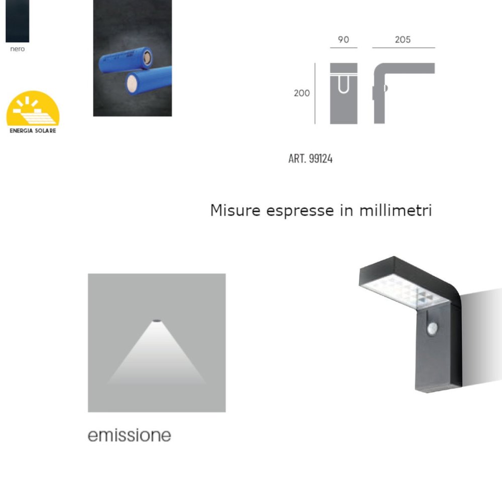 Aplique solar LED de pared Sovil URBAN 99124 06