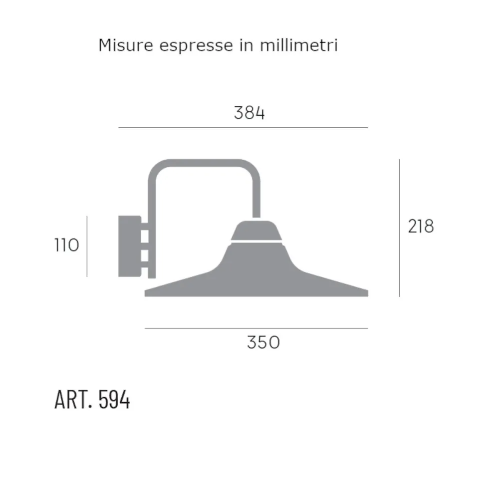 Applique classico Sovil MONET 594 02 E27 LED IP43
