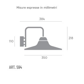 Aplique clásico Sovil MONET 594 06 E27 LED IP43