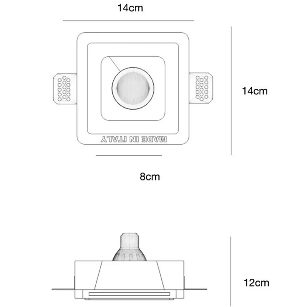 Quadratischer Lampadari Bartalini EVEIL FP35