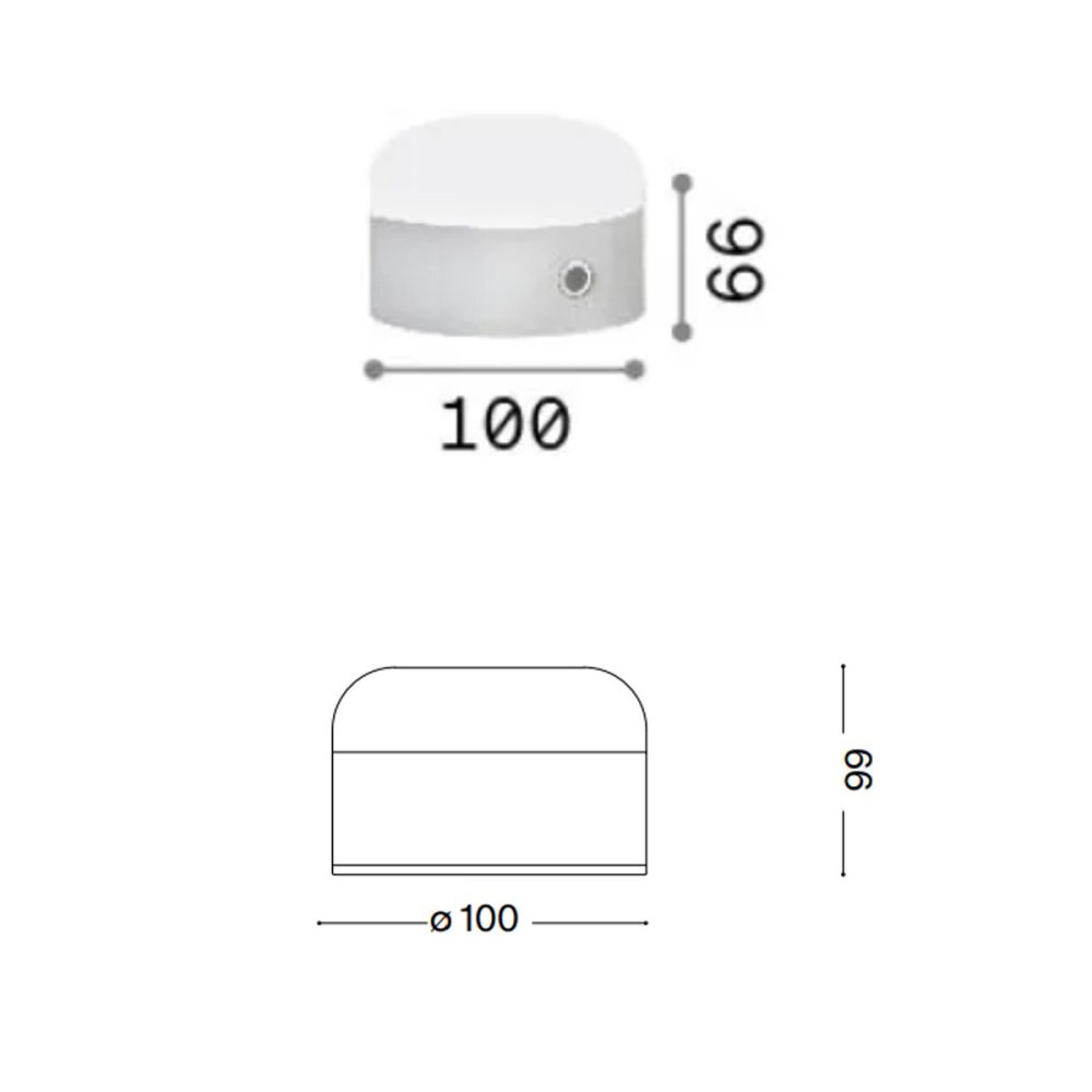 Lámpara LED portátil a batería Ideal Lux MIGNON 334981
