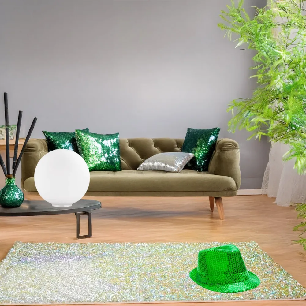 Kugelförmiger Lampenschirm aus weißem geblasenem Glas Ideal Lux MAPA TL1 D10 310817