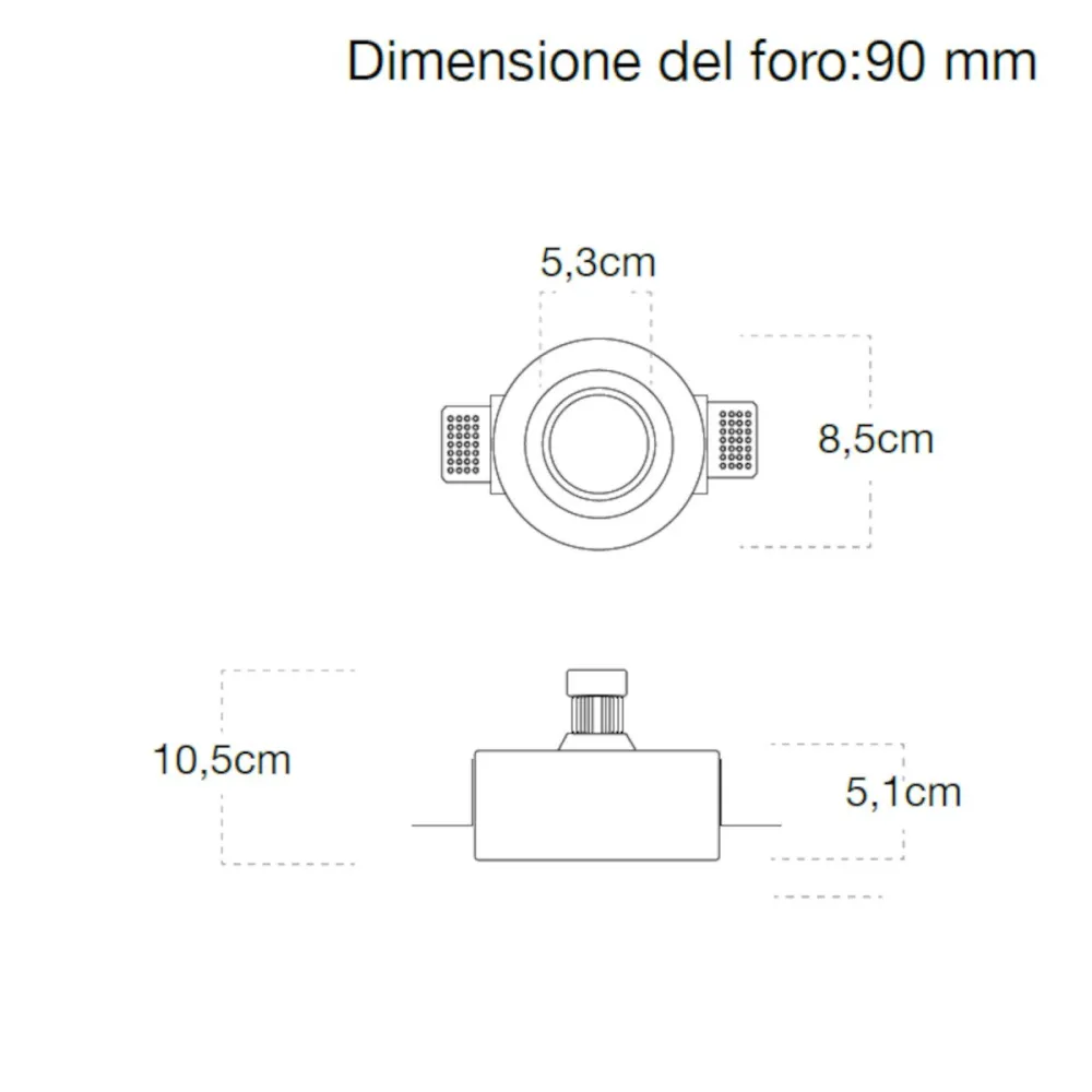 Foco empotrable Lampadari Bartalini REDNILYC GU10 LED