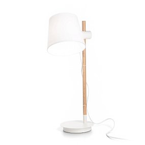 Pantalla de madera y tela Ideal Lux AXEL TL1 282091