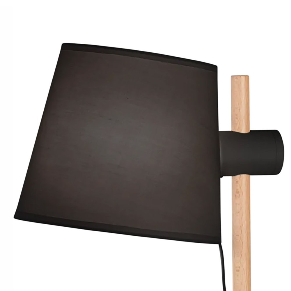 Abat-jour legno paralume tessuto Ideal Lux AXEL TL1 272238