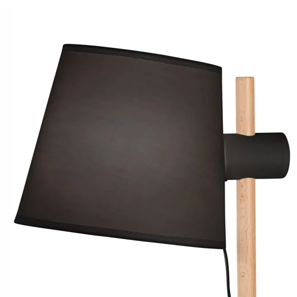 Pantalla de madera y tela Ideal Lux AXEL TL1 272238