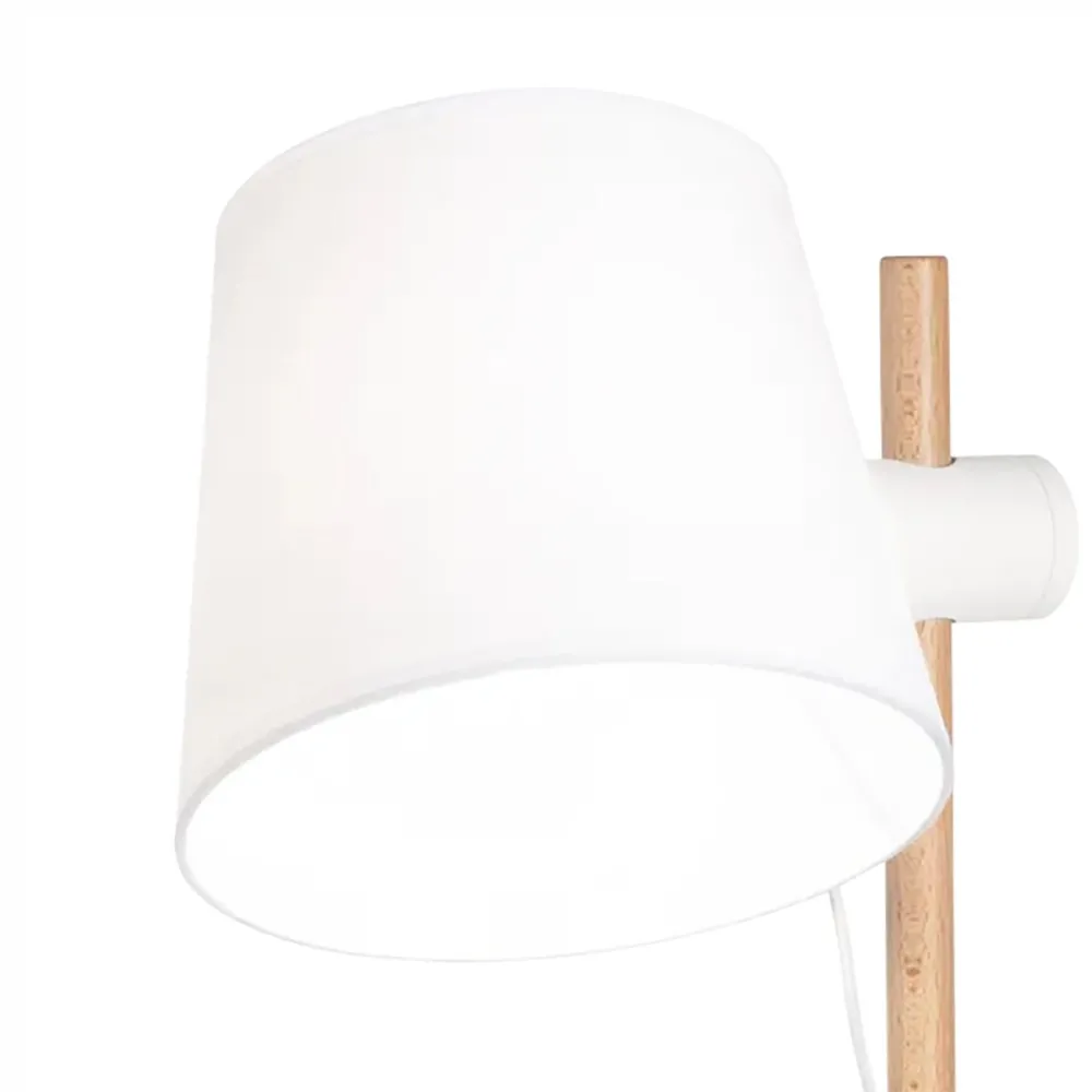 Pantalla de madera y tela Ideal Lux AXEL TL1 282091