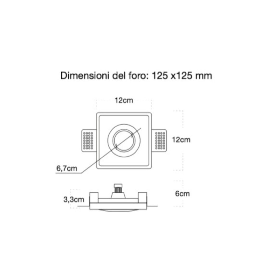 Einbaustrahler Lampadari Bartalini OTNELAS FP2 GU10 LED