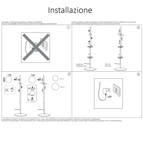 Lampadaire en laiton PERLAGE 277967