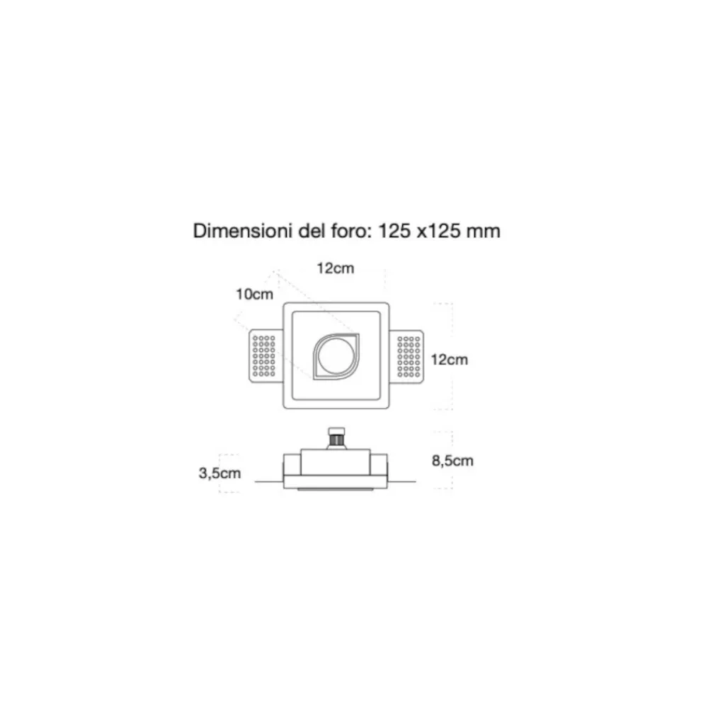 Faretto incasso Lampadari Bartalini OLATEP FP5 GU10 LED