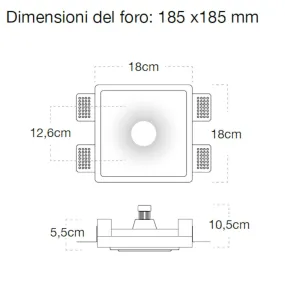 Foco empotrable Lampadari Bartalini ORTSA FP8 GU10 LED