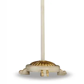 Klassische handgefertigte Stehleuchte Ideal Lux FIRENZE PT1 002880 WEISSGOLD