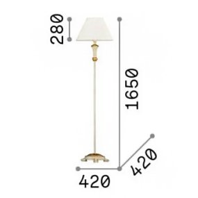 Piantana classica artigianale Ideal Lux FIRENZE PT1 020877