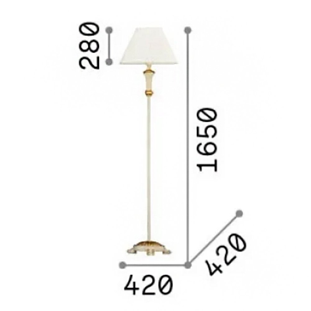 Piantana classica artigianale Ideal Lux FIRENZE PT1 020877