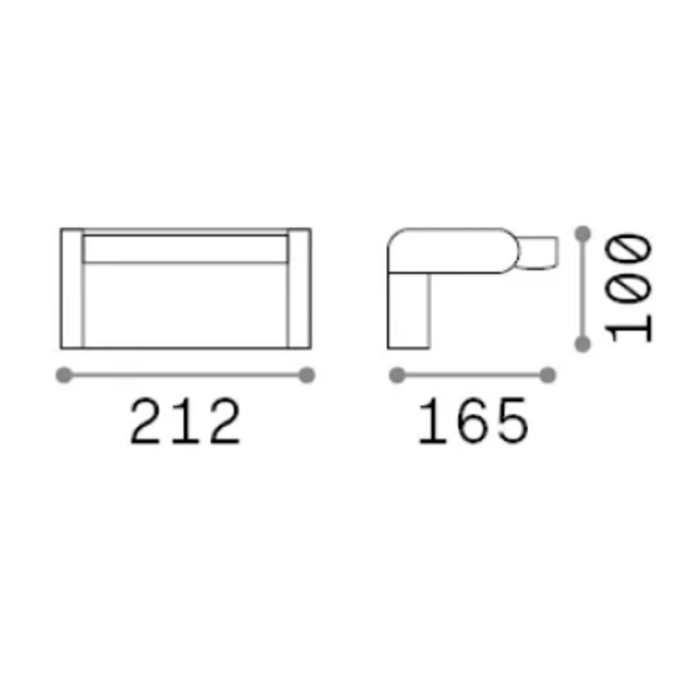 Applique esterno classico Ideal Lux SWIPE 307169