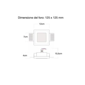 Einbaustrahler Lampadari Bartalini EGNEHENOTS 080 GU10 LED