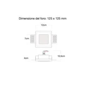 Foco empotrable Lampadari Bartalini EGNEHENOTS 080 GU10 LED