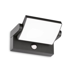 Applique murale d'extérieur moderne Ideal Lux SWIPE avec capteur crépusculaire et détecteur de mouvement