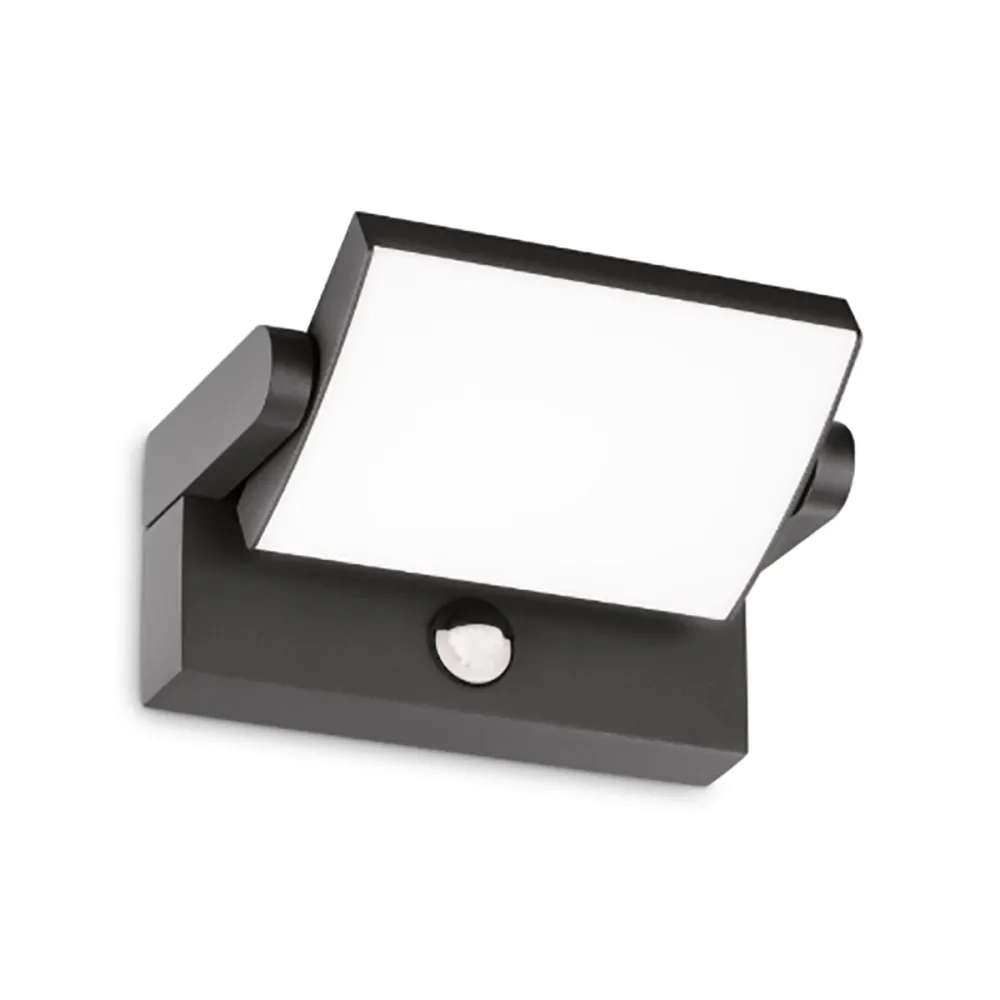 Ideal Lux SWIPE moderne Außenwandleuchte mit Dämmerungssensor und Bewegungsmelder