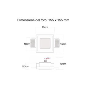 Foco empotrable Lampadari Bartalini IRTELLEV 090 GU10 LED