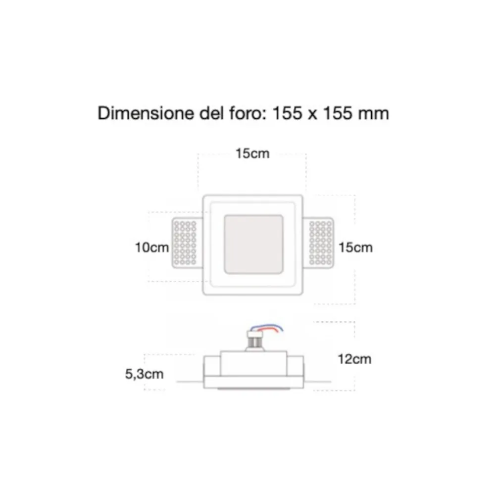 Einbaustrahler Lampadari Bartalini IRTELLEV 090 GU10 LED