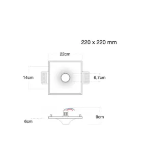 Foco empotrable Lampadari Bartalini SIRAP 387 GU10 LED