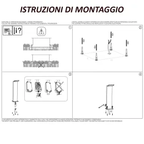 Lampadaire d'extérieur classique Ideal Lux STYLE PT H50 322575 322568