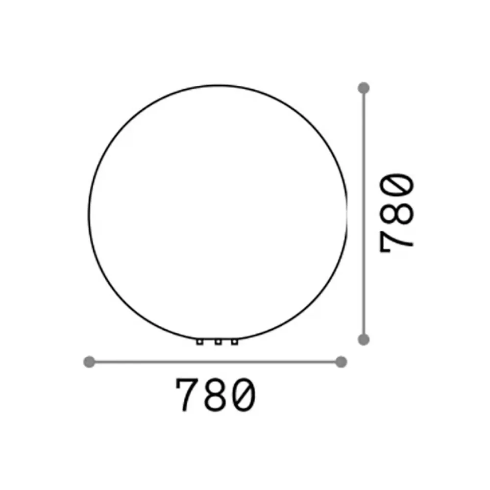 Gartenstecker Stehlampe Kugel Ideal Lux DORIS PT1 195506