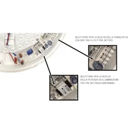 Plafoniera moderna Lampadari Bartalini ANIMROAT LED CCT IP65