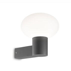 Aplique de pared moderno para exterior Ideal Lux CLIO MAP1 E27 LED de aluminio y plástico